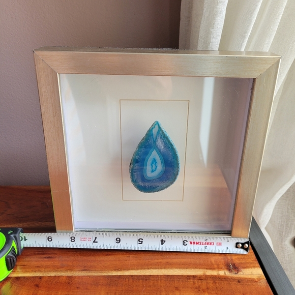 Natural Geote Agate Modern Decor Shadow Box Frame with Glass Inlay - Picture 7 of 9